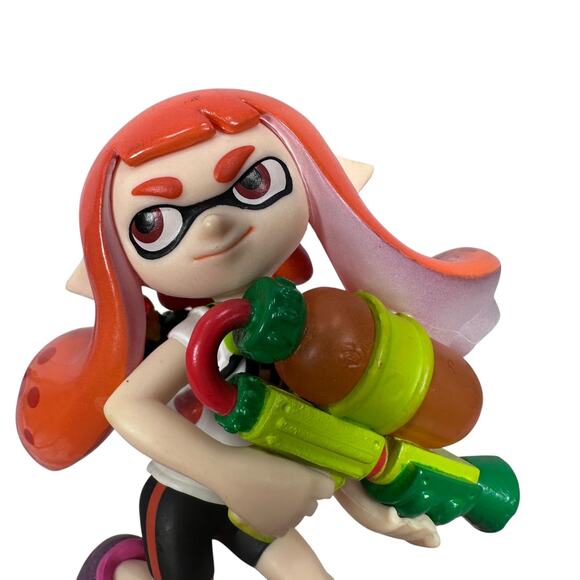 Nintendo Amiibo Super Smash Bros Inkling Girl Figure Nintendo Switch Wii U 3DS - Picture 2 of 7